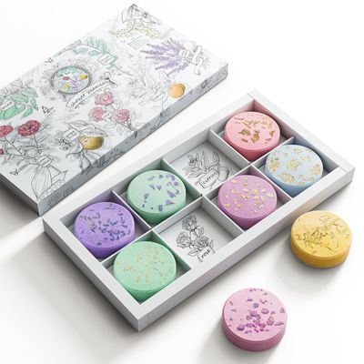 Psnli Shower Steamers Aromatherapy Stocking Stuffers 8 Scents, Valentines Day Gifts for Her Birthdays Gifts for Mom Elegant Packaging, Lavender Natural Essential Oil Home Spa Self Care &amp; Relaxing