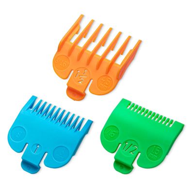 Clipper Guards Set Fits for Most Wahl Clippers and Babyliss FX870, Clipper Guides Replacement - Guard Number #12, #1 and #1 12 (Length 116 inch, 18 inch and 316 inch)