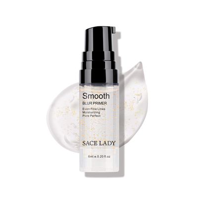 SACE LADY Face Makeup Primer Set, Big Pores Minimizer Perfect Cover, Matte Blur Pore Eraser Filler, Smooth Fine Lines Wrikles, Makeup Base Foundation Primer Gold Foil Infused (6ml0.2Fl Oz,Pack of 3)