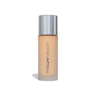 Fitglow Beauty - Natural Foundation Photo-Filtering Foundation | Vegan, Woman-Owned Clean Beauty (F2.7 - Golden Light Medium)