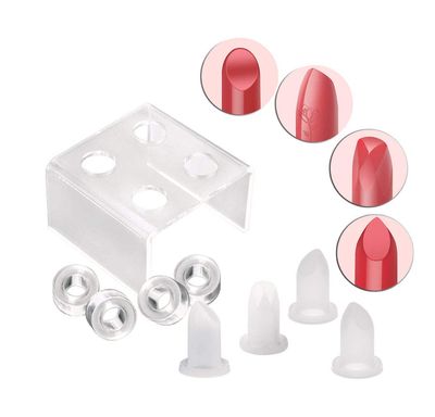 AKOAK 9 PcsSet Simple DIY Lipstick Mould,Creative and Lovely Various Shapes of Lipstick Making Mould for 12.1mm Lipstick Tube,NailFlowerBeakDiamond