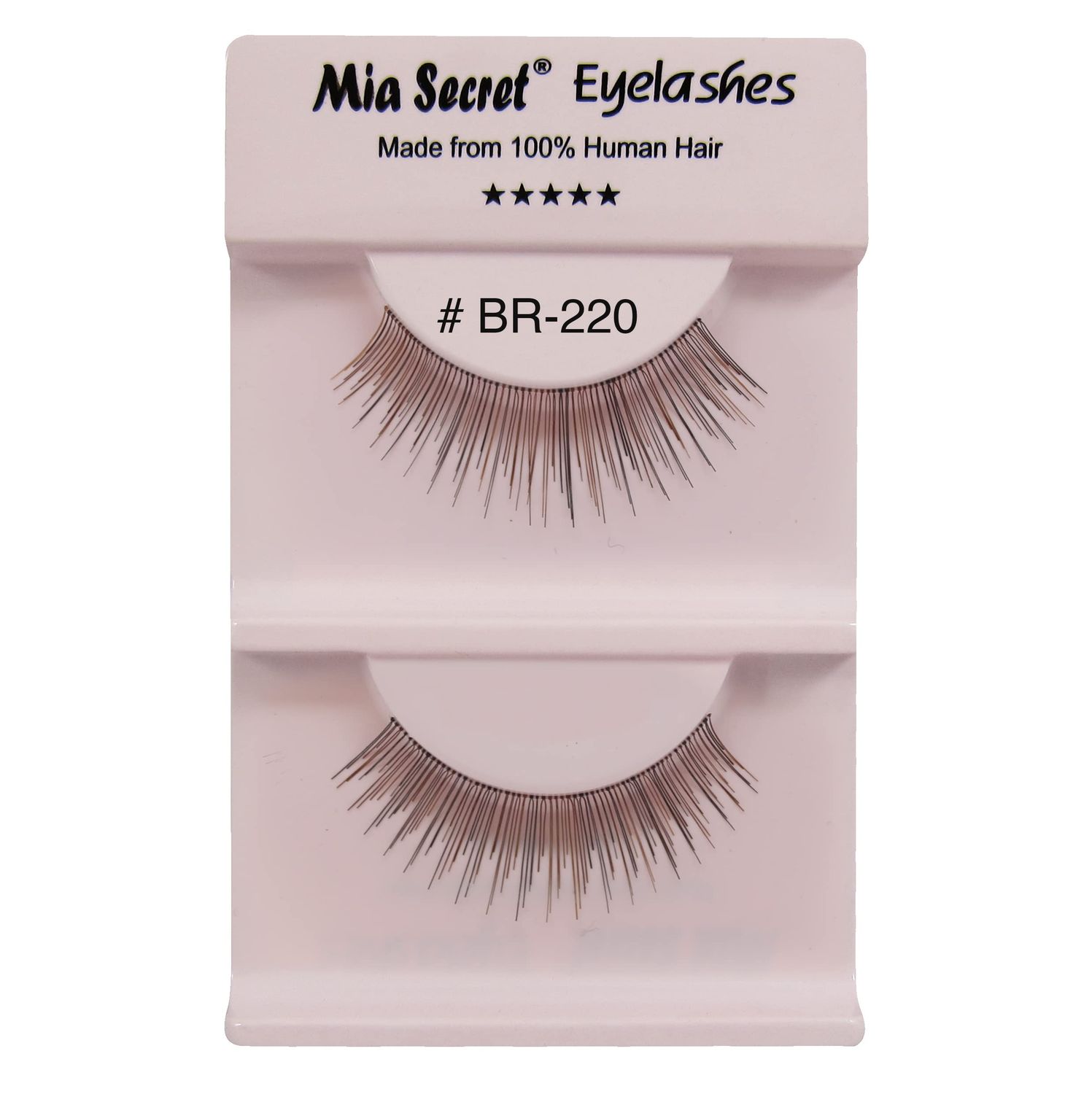 Mia Secret Mix Highlights Eye Lashes - Natural-Looking Black Strip False Eyelashes - 4 Pack