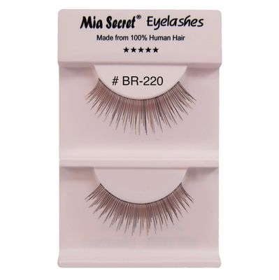 Mia Secret Mix Highlights Eye Lashes - Natural-Looking Black Strip False Eyelashes - 4 Pack