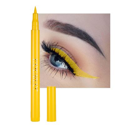 Liquid Vegan Eyeliner, Colorful Neon Eyeliner Pencil, long-lasting, waterproof, smudge proof, sharp tip, quick dry, easy cleansing Makeup Gift for Women (yellow#3)
