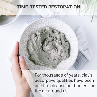 Magnetic Bentonite Clay Detox Bath - Sodium &amp; Calcium Bentonite, &amp; Himalayan Salt - Healing Clay to Remove Environmental Toxins for a Whole Body Detox - Health &amp; Beauty Clay by Enviromedica