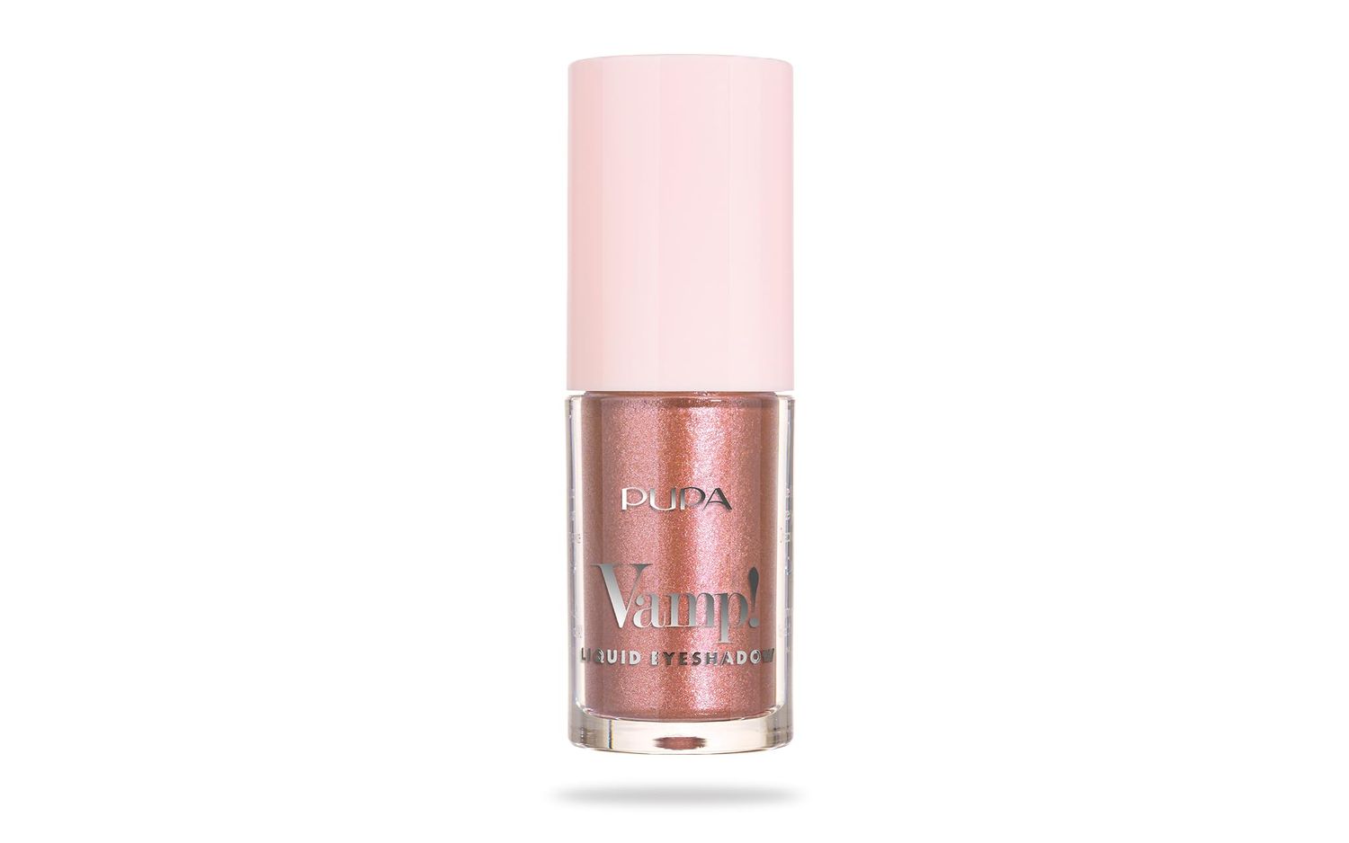 Pupa Milano Vamp! Liquid Eyeshadow - Shimmer Finish, Ultra-Adherent, and Lightweight - Ophthalmologically Tested - 004 Rose - 0.13 oz