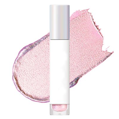 Fecraft Glitter Eyeshadow - Waterproof Liquid Eyeshadow,Shimmer &amp; Metallic Eyeshadow,Create Your Own Glitter Makeup(Pink)
