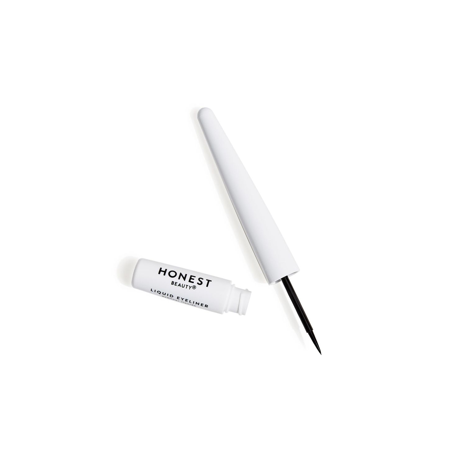 Honest Beauty Longlasting Vegan Liquid Eyeliner | Smudge  Flake Proof, Precise Application | Hypoallergenic, Plant-Derived, EWG Verified  Cruelty Free | Black, 0.58 fl oz