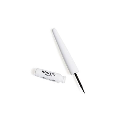 Honest Beauty Longlasting Vegan Liquid Eyeliner | Smudge  Flake Proof, Precise Application | Hypoallergenic, Plant-Derived, EWG Verified  Cruelty Free | Black, 0.58 fl oz