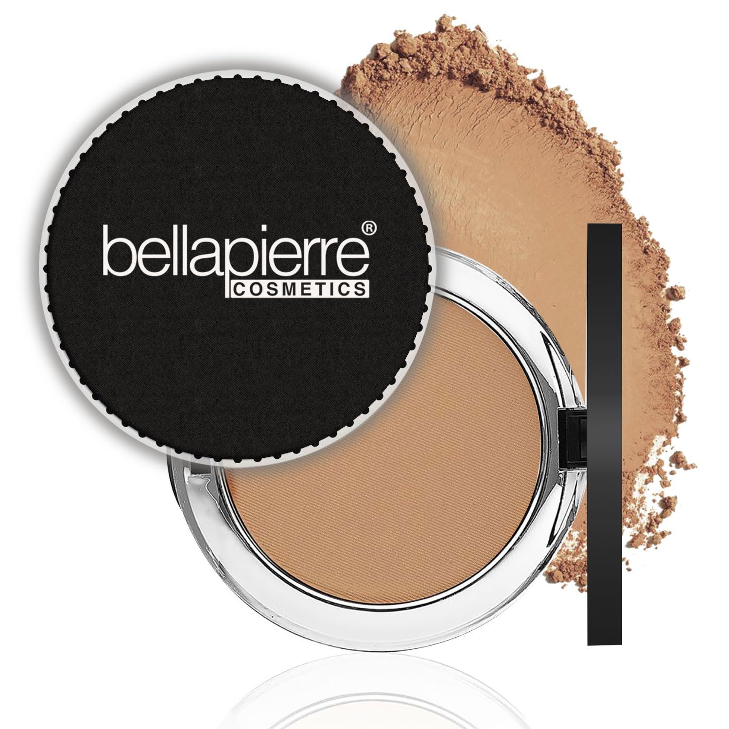 bellapierre Compact Mineral Foundation SPF 15 | Vegan &amp; Cruelty Free Natural Makeup | Full Coverage Matte Foundation | Hypoallergenic | Oil &amp; Talc Free - 0.35 Oz - Nutmeg
