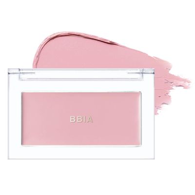 BBIA Ready To Wear Downy Cheek Cream Blush 8 Color - Creamy Blendable &amp; Buildable Blush Dewy Texture &amp; Matte Finish High Pigment Longlasting Lightweight Natural Face Makeup, 0.12oz (09 DOWNY TARO)