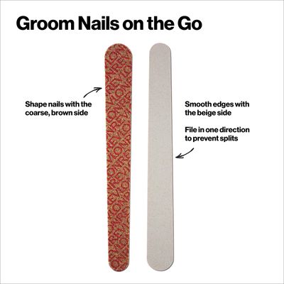 Revlon Compact Nail File, Dual Sided Nail Care Tool, Smooths &amp; Shapes Nails, Easy to Use, Compact Emery Boards (Pack of 10)