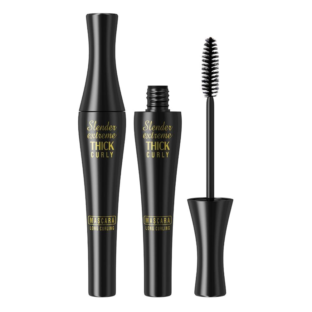 Black 4D Silk Fiber Lash Mascara, Waterproof Long Lasting Mascara, Volume and Natural, Exquisitely Full, Lengthening Thickening Softer Fuller Lashes Amplify Smudge-Proof Eyelash Mascara 1 PCS