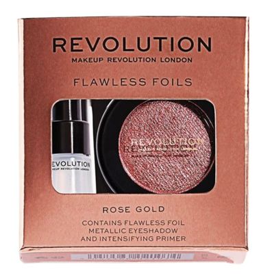 Makeup Revolution Flawless Foils Eyeshadow, Rose Gold