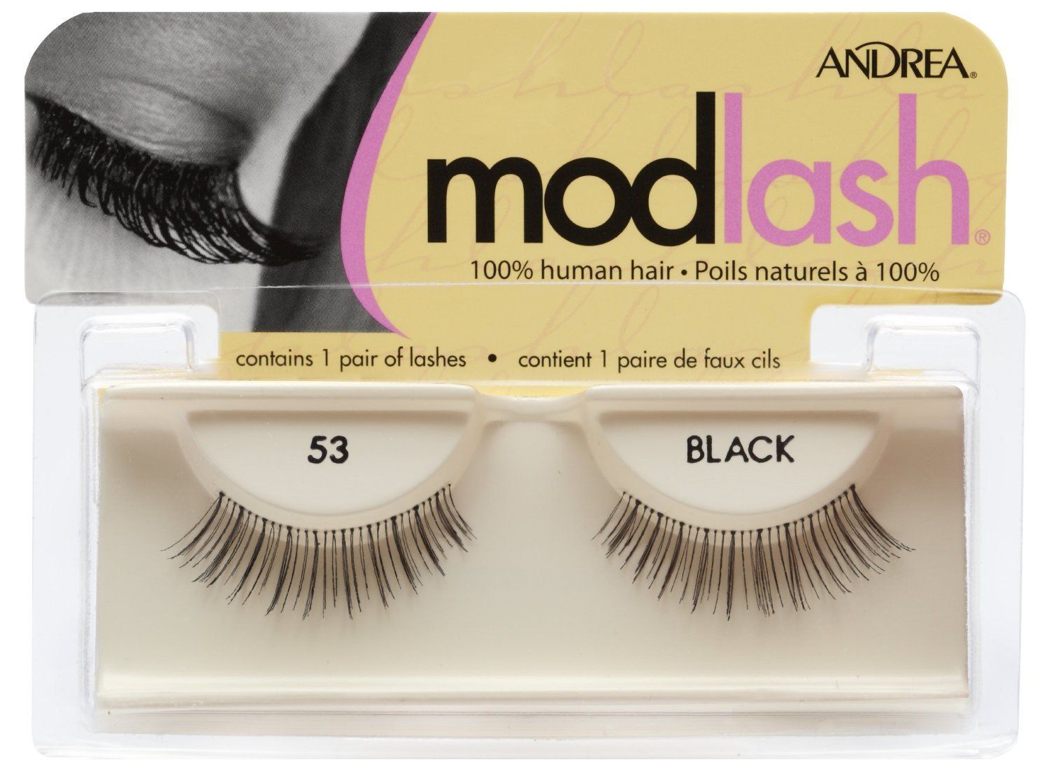 Andrea Eyelash Strip Lashes Black 53 1 ea (Pack of 4)