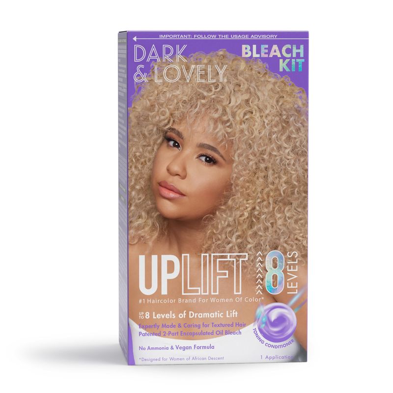 SoftSheen-Carson Interbeauty Dark and Lovely Uplift Bleaching Kit with Powder, Developer, and Toner for Blonde Hair