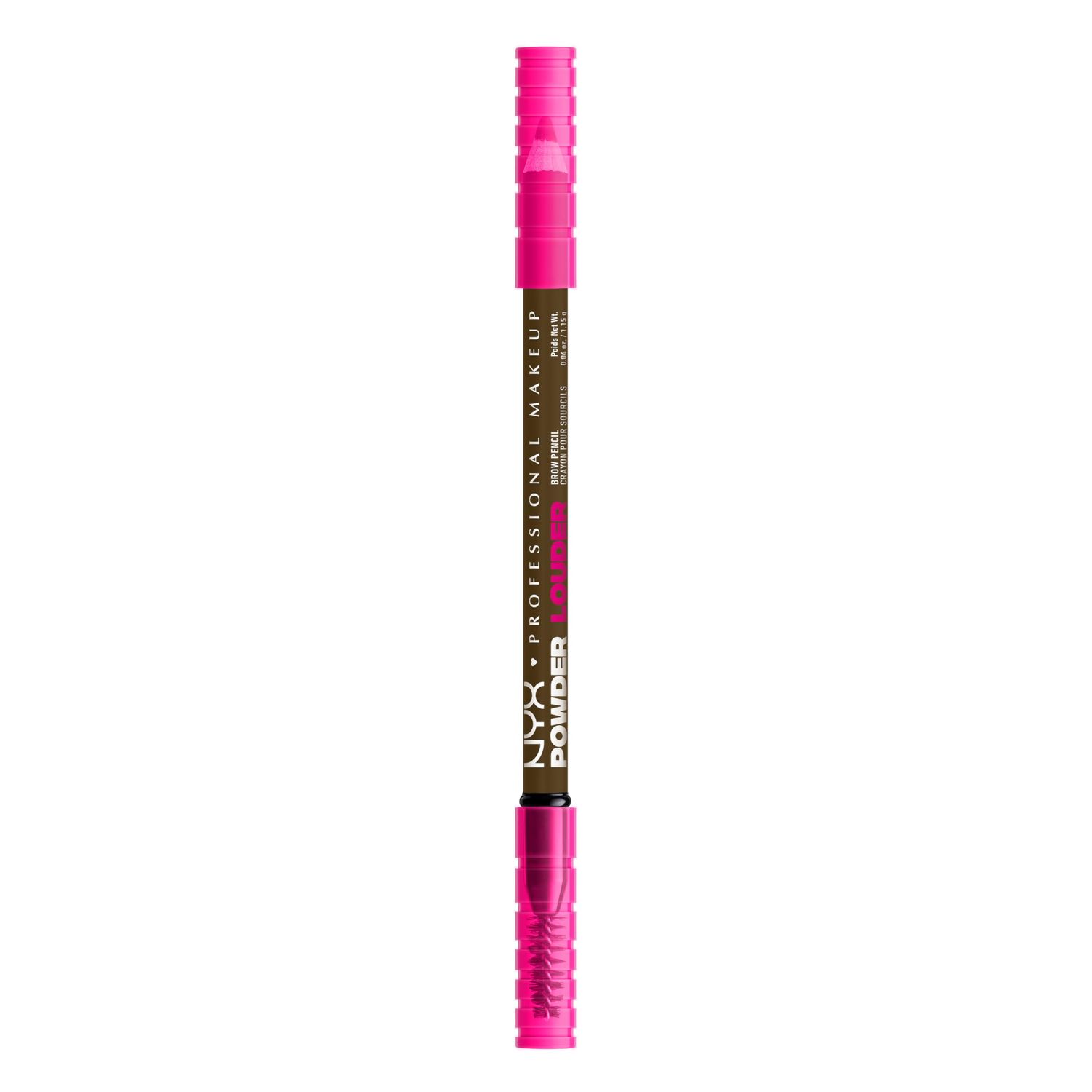 NYX PROFESSIONAL MAKEUP Brow Powder Louder Eyebrow Pencil, Brow Pencil with Buildable Volume For Up To 12HR Wear, Vegan Formula - Taupe