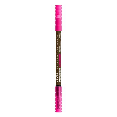 NYX PROFESSIONAL MAKEUP Brow Powder Louder Eyebrow Pencil, Brow Pencil with Buildable Volume For Up To 12HR Wear, Vegan Formula - Taupe