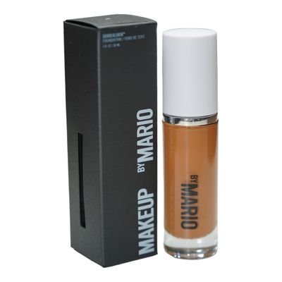 MAKEUP BY MARIO SurrealSkin Liquid Foundation, Liquid Formula, Vegan, Long-wearing coverage, Hydrating, Natural Finish, Size 30 mL (19C - medium dark with cool undertone)