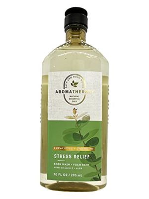 Bath &amp; Body Works Aromatherapy Stress Relief - Eucalyptus  Spearmint Body Wash &amp; Foam Bath, 10 Fl Oz