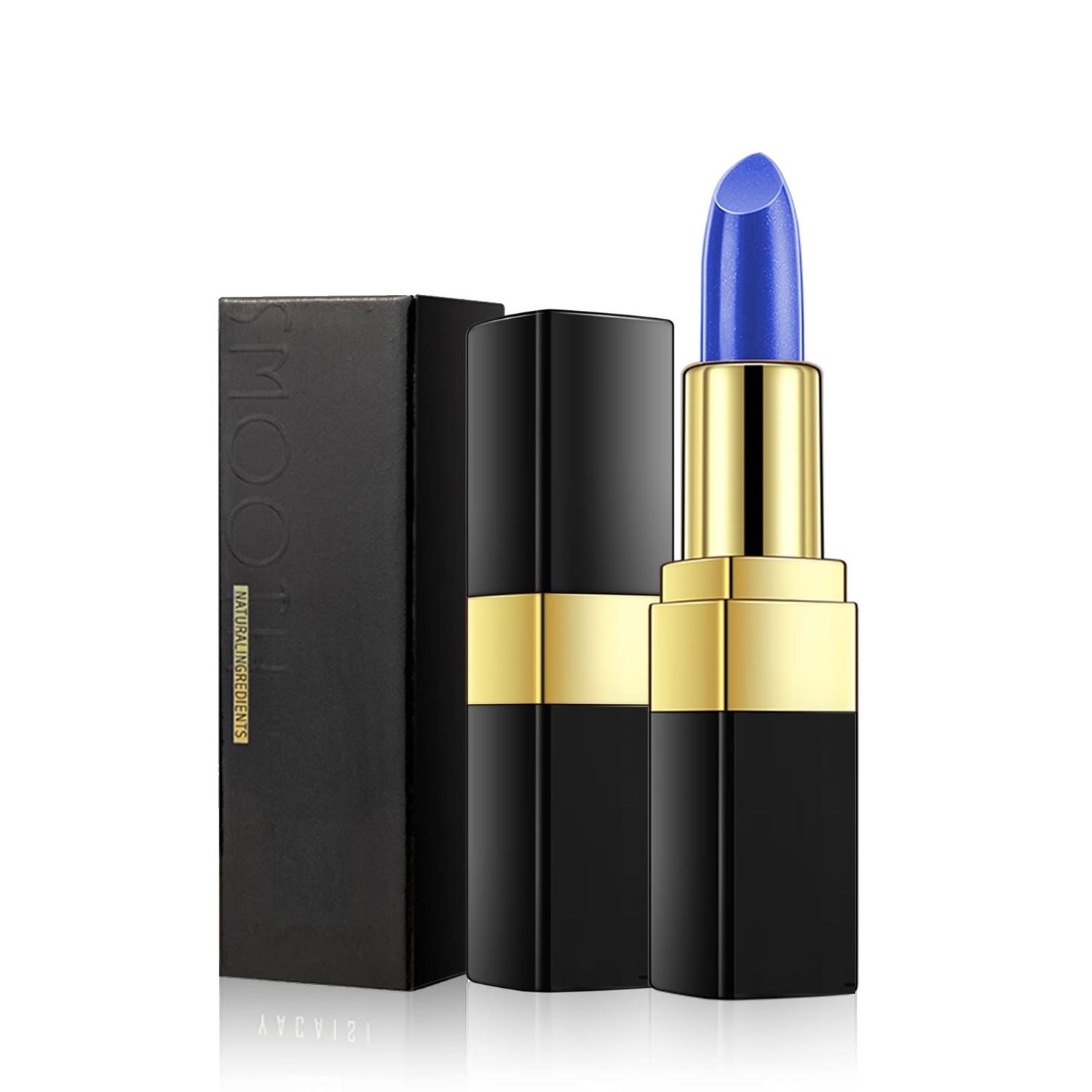 Axnzp Magic Color Changing Lipstick,Blue Lipstick,Long Lasting Waterproof Not Fade Moisturizing Lip Balm Lip Gloss for Women. (Blue Changed into Pink)