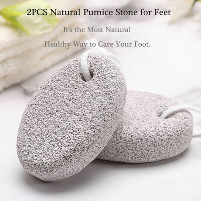 2PCS Natural Pumice Stone for Feet, HOOMBOOM Lava Pedicure Tools Hard Skin Callus Remover for MenWomen Feet and Hands - Natural Foot File Exfoliation to Remove Dead Skin