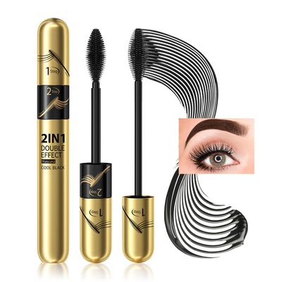 Tubing Mascara Instant Extensions, Black 2-1 Defining and Lengthening Mascara for Dramatic Lashes, Vegan &amp; Cruelty | No Flaking and No Clumping (Pack of 1)