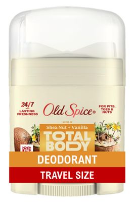 Old Spice Whole Body Deodorant for Men, Travel Size Total Body Deodorant, Vanilla  Shea, Aluminum Free Deodorant Stick for 247 Freshness  Dermatologist Tested Whole Body Deodorant, 0.5 oz
