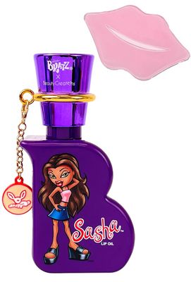 Glam Lux Beauty Bundle Beauty Creations X Bratz Vanilla Scented Lip Oil w Collagen Lip Mask Moisturizing &amp; Shiny Lip Gloss (Sasha, 1 count)