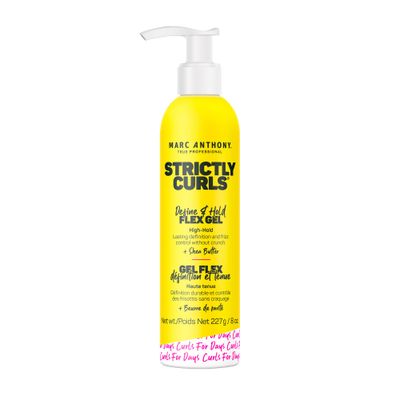 Marc Anthony Define &amp; Hold Flex Hair Styling Gel, Strictly Curls - Medium to Coarse Curls - High Hold, Long-Lasting Frizz Control &amp; Added Shine with Shea Butter - Anti-Frizz Hair Products for Women