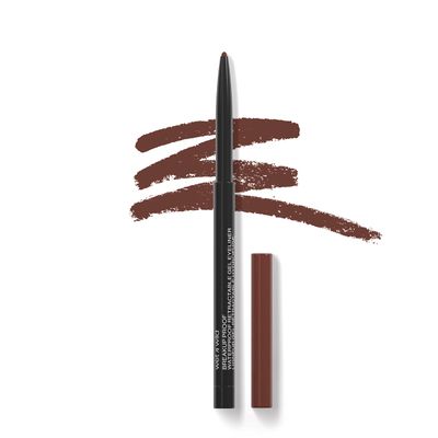 wet n wild Mega Last Breakup Proof Retractable Eyeliner - Ultra-Fine Brush, Waterproof,16-Hour Long-Lasting - Cruelty-Free &amp; Vegan - Brick Brown