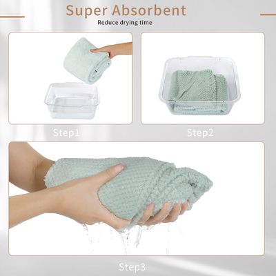 Laojbaba Microfiber Hair Towel Quick Dry Hair Towel Hair Drying Towels Suitable for All Kinds of Hair Ultra Absorbent Long and Thick Hair 20X40inch Lotus Root Pink (1pcs)