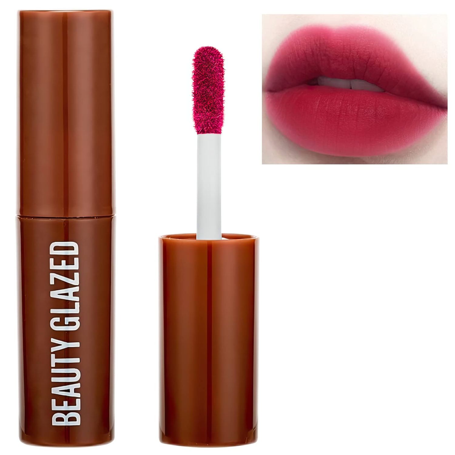 MIELIKKI Chocolate Matte Liquid Lipstick, Long Lasting Lip Color, Non-Stick Cup Lip Gloss, Smudge Proof Lip Makeup, Unique Chocolate Bag Packing, #101 PALE MAUVE