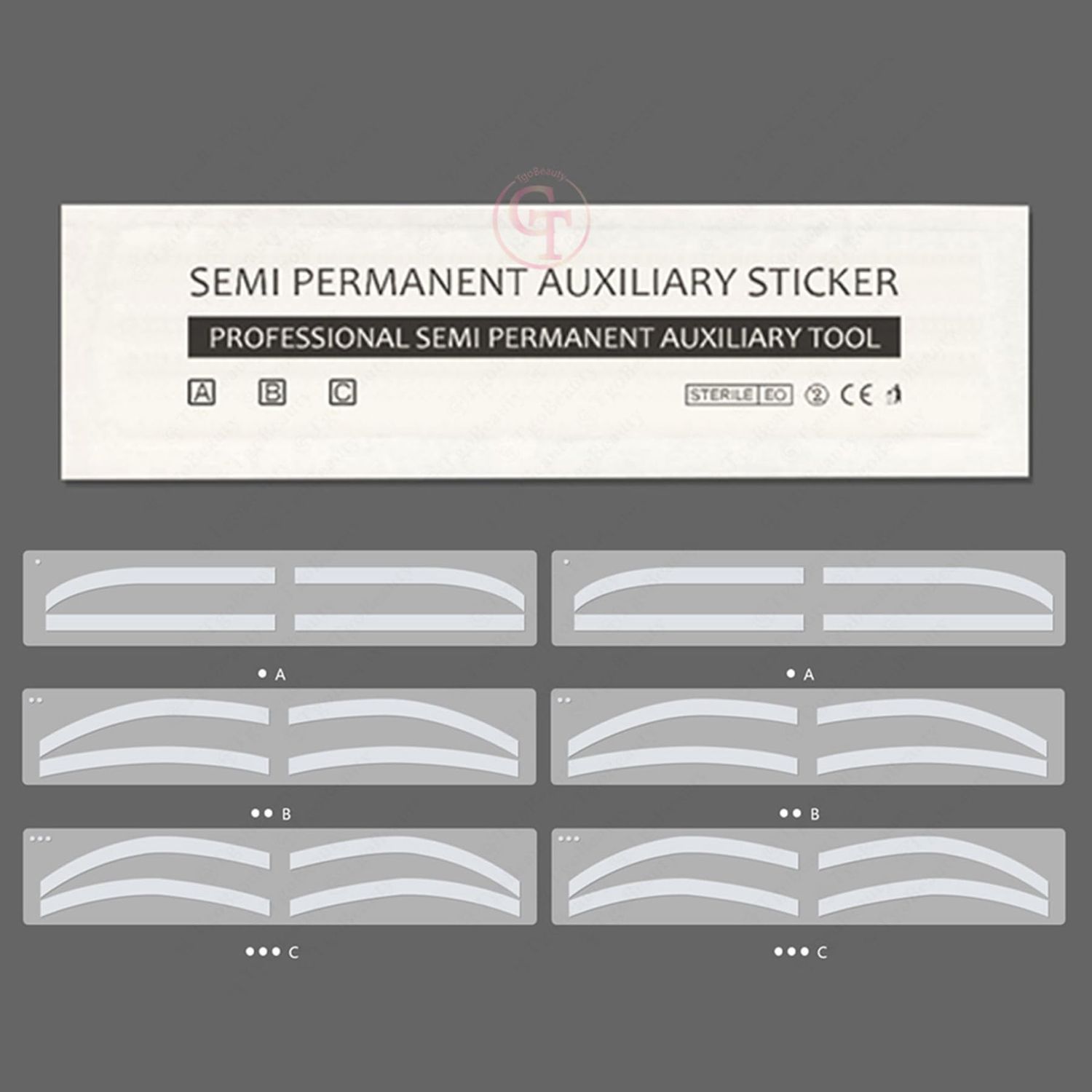 6 Pairs Eyebrow Tattoo Auxiliary Stickers Disposable Adhesive Eyebrow Template Sticker Women Disposable Adhesive Eyebrow Template Sticker (6 Pairs Sticker1 Black Brow Pencil)