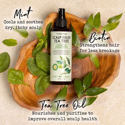 Scalp Relief Tea Tree Leave-In Conditioner, Relieve Itchy, Dry Scalp, Detangles Hair, 240ml8 fl oz