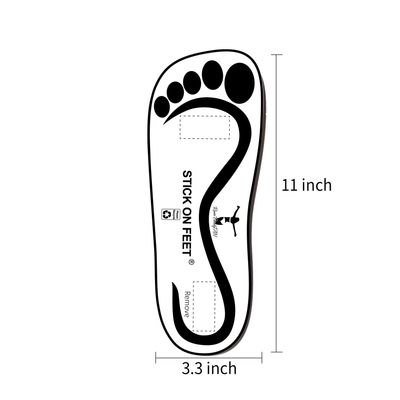 Economy 150 Pairs(300feets) Disposable Black Stick on Feet Spray Sunless Tanning Sole Protector