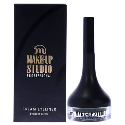 Make-Up Studio Professional Amsterdam Make-Up Cream Eyeliner With Brush - Beautiful Eyeliner With Integrated Brush - Ideal To Put A Tight Eyeliner - To Create A Perfect Smokey Eye - Green - 0.07 Oz