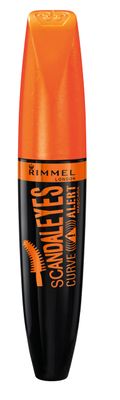 Rimmel London Scandaleyes Curve Alert Mascara, Volumizing, Curls, Plumps, 001, Black, 0.41oz