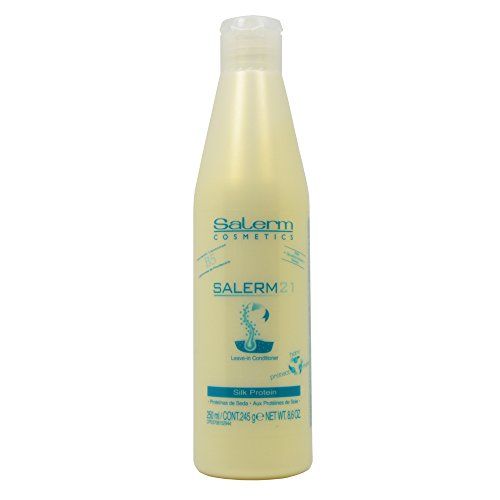 Salerm Cosmetics 21 LEAVE-IN Conditioner, B5 Provitamin Lipsomes &amp; Silk Protein (8.6 oz - bottle size)