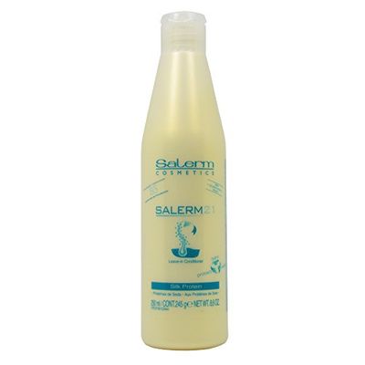 Salerm Cosmetics 21 LEAVE-IN Conditioner, B5 Provitamin Lipsomes &amp; Silk Protein (8.6 oz - bottle size)