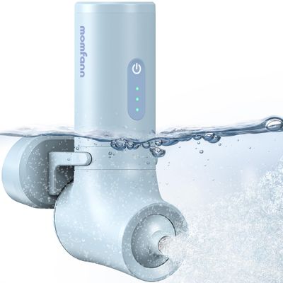 Bath Jet Spa, Cordless Portable Bathtub Accessories with 3-level Adjustable Speed, Bubble MakerBath Jet Mode, Bathtub Jets for Home Spa, Relaxing (Blue)