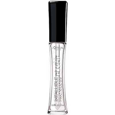 L&#39;Oreal Paris Infallible Pro Gloss Plump Lip Gloss with Hyaluronic Acid, Long Lasting Plumping Shine, Lips Look Instantly Fuller and More Plump, Mirror, 0.21 fl. oz.