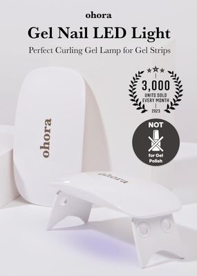 LED Gel Lamp for Gel Nail Strips by ohora - 6W Max, 2 Timers (45s  60s), Portable Lamp for Curing Gel Nail Art, Gel Stickers and Strips, Gel Strips Only