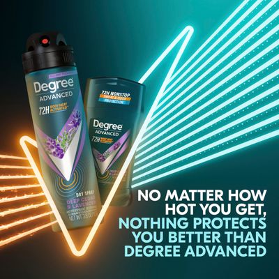 Degree Men Advanced Antiperspirant Deodorant Dry Spray Deep Cedar & Lavender 3 Count 72-Hour Sweat and Odor Protection Deodorant for Men With Body Heat Activated Technology 3.8 oz