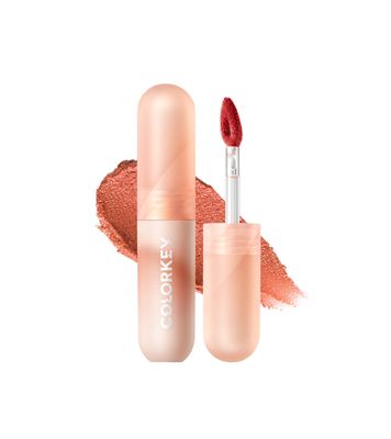 COLORKEY Velvety Mousse Fluffy Lip Mud (O105 Orange Sea), Matte Lipstick Long Lasting Smooth Velvet Lip Stains Lip Tint Beauty Lips Makeup | Mud Texture, Sunset Warm Colors