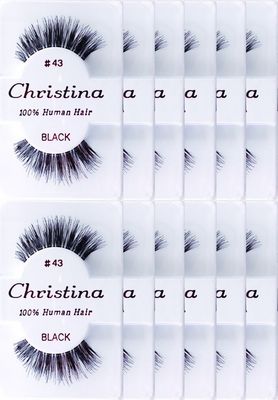 Christina 12 Pack False Eye Lashes Style 43