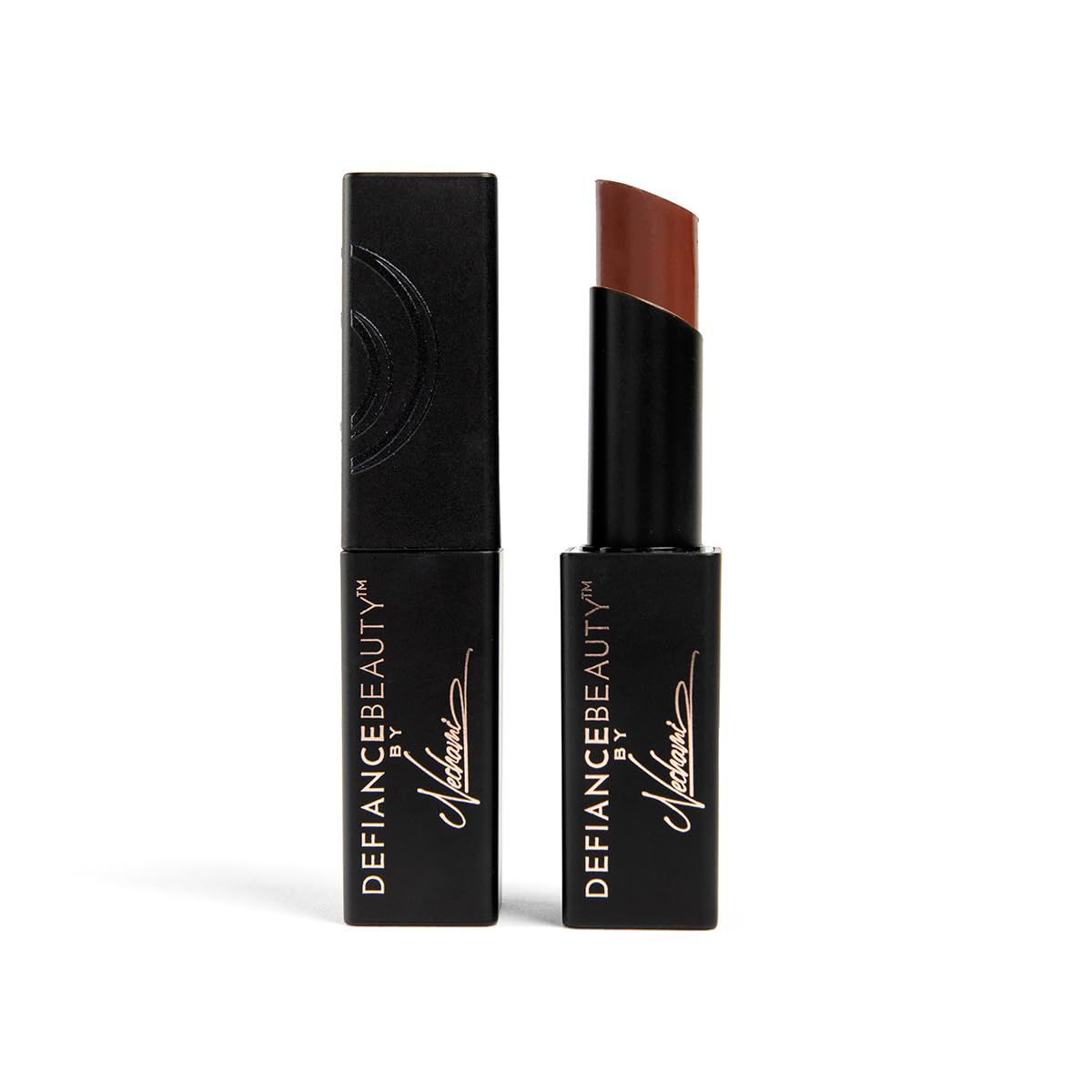 Defiance Beauty Unstoppable Age-Defying Lipstick Makeup - Moisturizing &amp; Long Lasting Lipstick for Women - Deep brown mauve pink