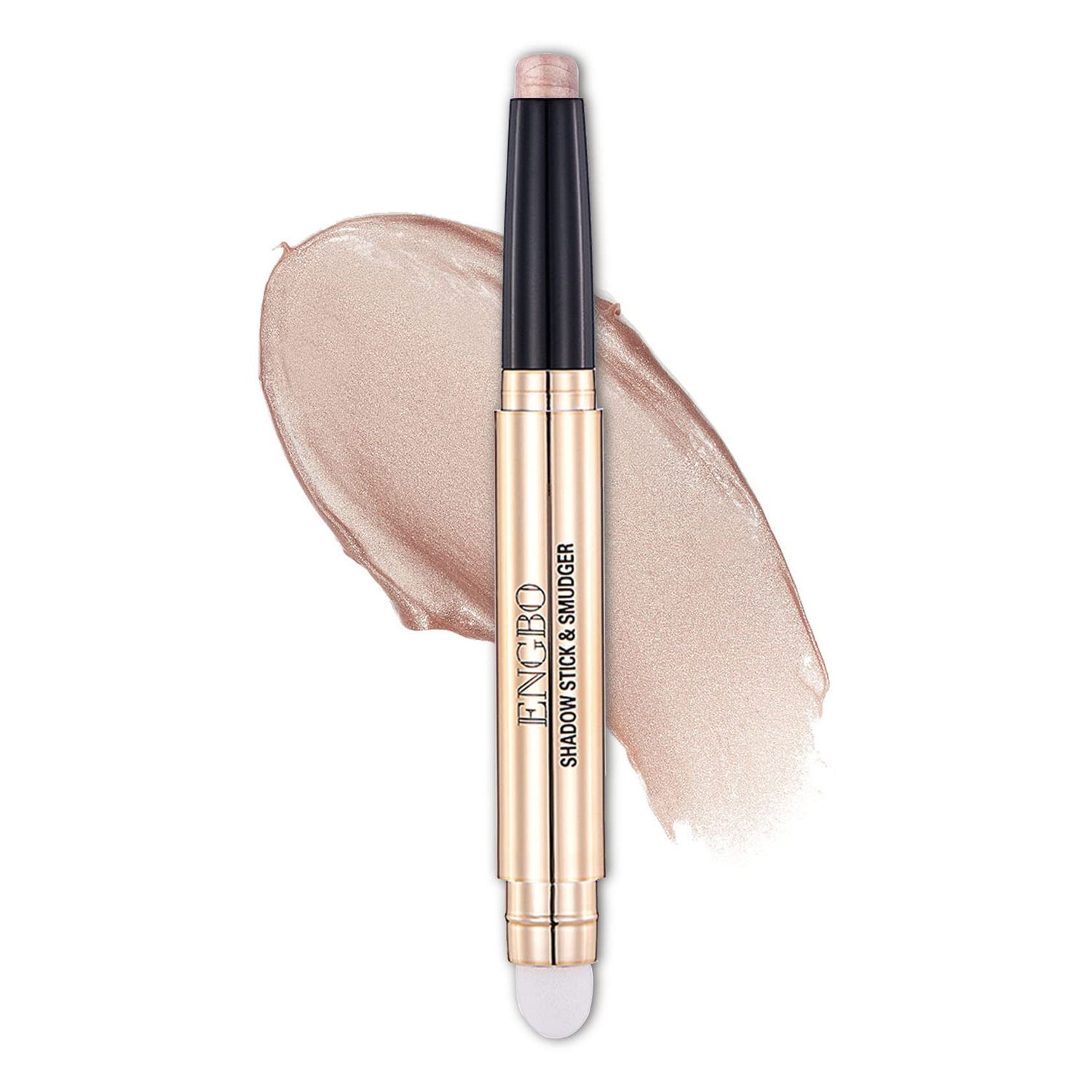 NVLEPTAP Eye Shadow Sticks Cream Eyeshadow Eye Brightener Stick,Shimmer Glitter Eyeshadow Pencil,Long Lasting Highlighter Eye Shadow Makeup Stick - 03# Rose Gold Shimmer