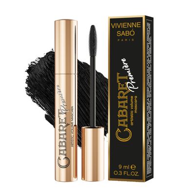 Cabaret Lash-Lengthening Black Mascara, Perfectly Defined Lashes, Vivienne Sab, Made in Europe, Cruelty Free