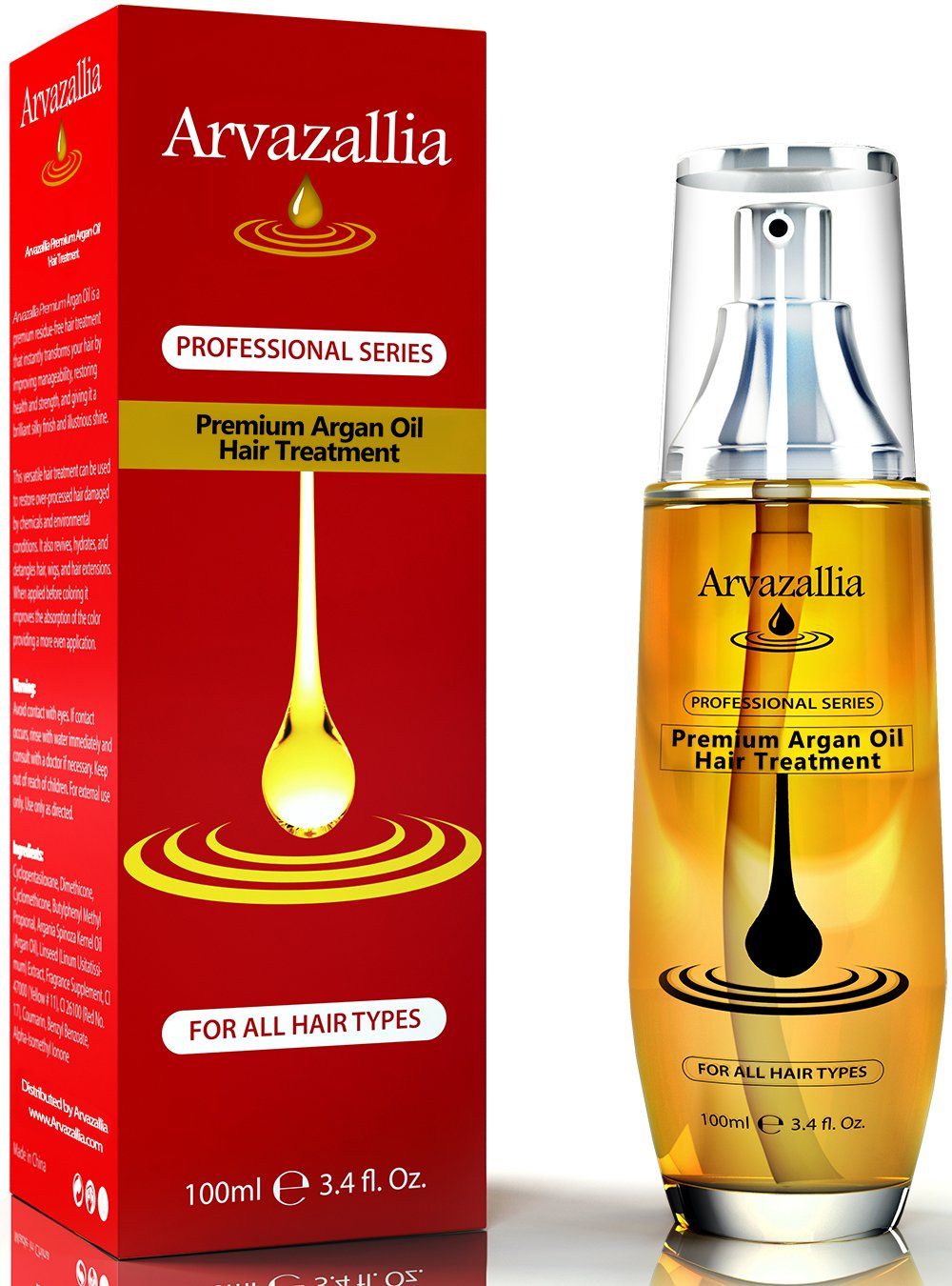 Arvazallia Argan Oil for Hair Treatment Leave in Treatment &amp; Conditioner